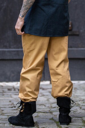 Mittelalter-Hose mit Gummizug "Veit" Honigbraun L