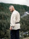 Typical medieval stand-up collar lace-up shirt "Friedrich" Natural 4XL