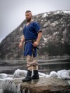 Tunique viking "Loki" bleu 5XL
