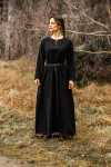 Wikinger Unterkleid Helga Schwarz XL