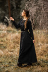 Wikinger Unterkleid Helga Schwarz XS