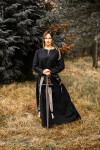 Wikinger Unterkleid Helga Schwarz XS