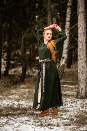 Wikinger Unterkleid Helga Grün XL