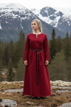 Wikinger Unterkleid Helga Rot XS