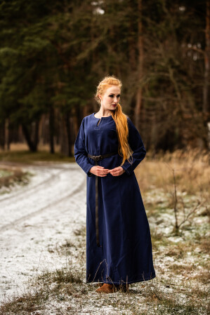 Wikinger Unterkleid Helga Blau XS