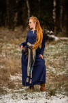Wikinger Unterkleid Helga Blau XS