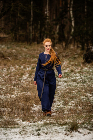 Vestido vikingo Helga Azul XXXL