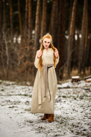 Wikinger Unterkleid Helga Natur XS
