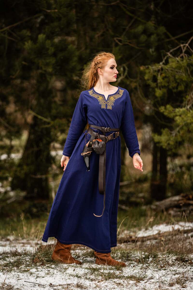 Wikinger Kleid Aslaug Blau XS
