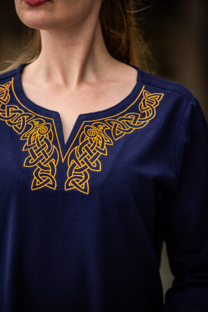 Wikinger Kleid Aslaug Blau XS