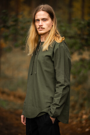Chemise médiévale "Otto" Vert L