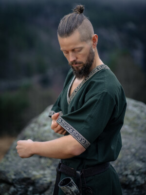 Tunique viking "Loki" Vert M