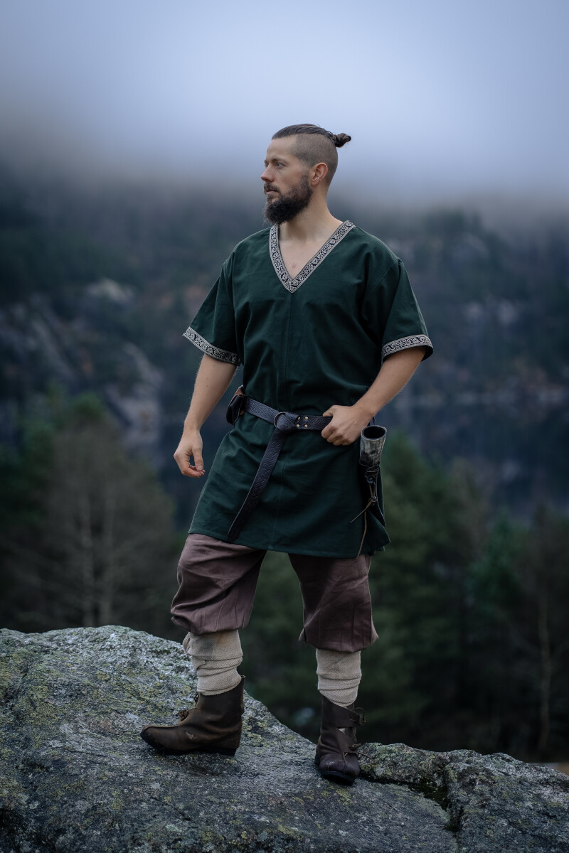 Wikinger Tunika kurzam "Loki" Grün S
