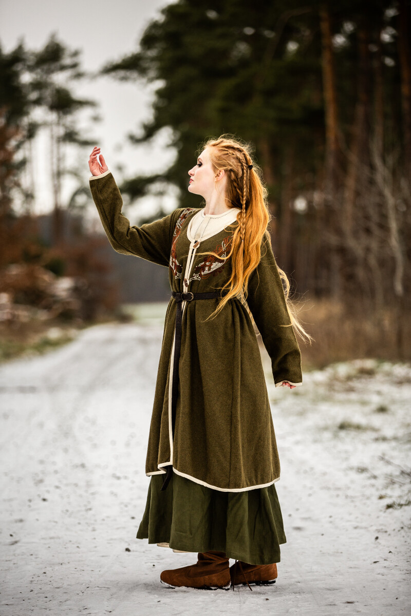 Manteau Viking Birka Skadi Olive S