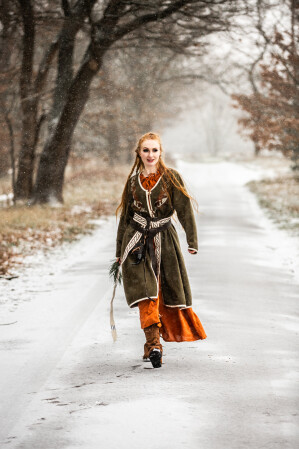 Manteau Viking Birka Skadi Olive XL
