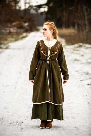Viking Birka coat Skadi Olive XXL
