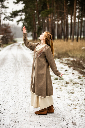 Wikinger Birka Mantel Skadi Sand XS