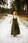 Wikinger Leinen Überkleid Alena Grün S/M