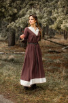 Vestido Vikingo Jorunn/Marrón/Natural S