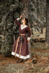 Vestido Vikingo Jorunn/Marrón/Natural S