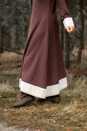 Vestido Vikingo Jorunn/Marrón/Natural XS
