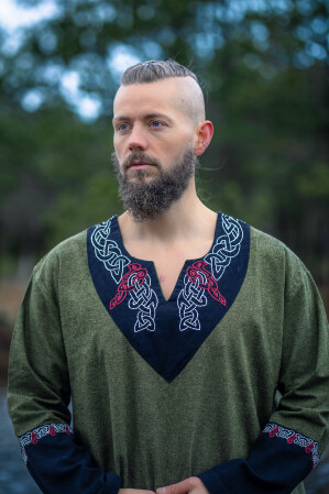 Viking Túnica Freydis Oliva Unisex XXL/XXXL