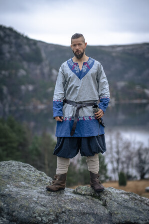 Viking Tunic Freydis Gray Unisex L/XL