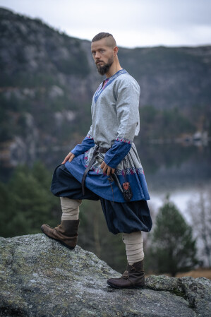 Wikinger Tunika Freydis Grau Unisex S/M