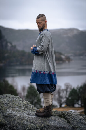 Wikinger Tunika Freydis Grau Unisex S/M