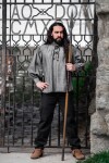 Medieval shirt in coarse cotton "Leopold" Grey XL