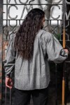 Medieval shirt in coarse cotton "Leopold" Grey XXL