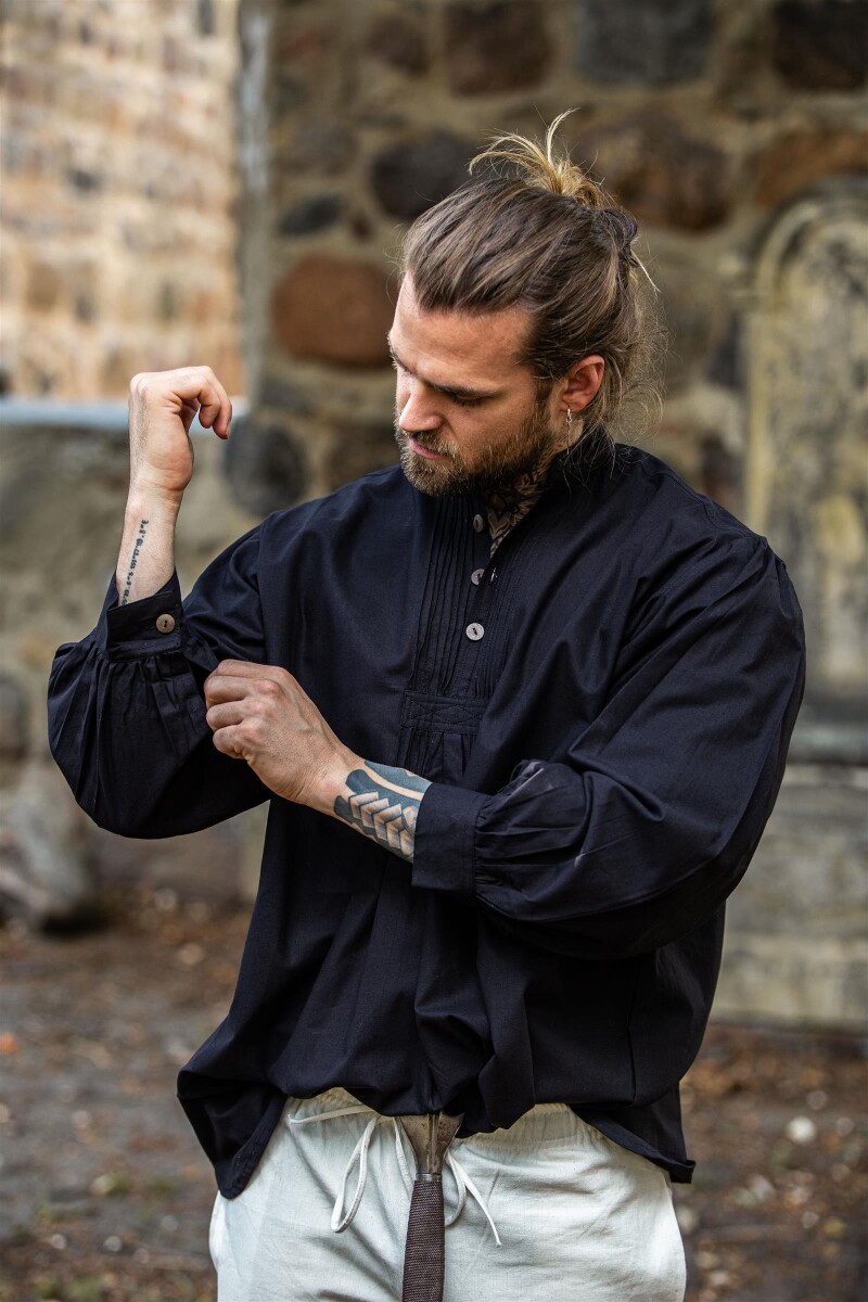 Chemise à pinaforme avec boutons en bois "Oswald