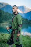 Tunique Viking Homme "Leif" avec Applications en Cuir
