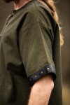Herren Hemd "Hagen" mit Lederapplikationen Grün S