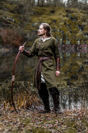 Mens Tunic "Ansgar" with V-Neck Green S