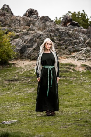 Robe Femme "Alvilda" avec Encolure Ronde Vert 2XL
