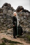 Vestido Mujer «Alvilda» con Cuello Redondo Verde 3XL