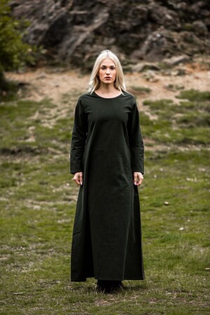 Damen Kleid "Alvilda" mit Rundhalsausschnitt Grün S