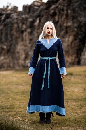 Unisex Gürtel "Vigga" mit Stickerei Blau