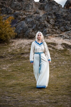 Unisex Gürtel "Vigga" mit Stickerei Blau