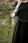 Unisex Gürtel "Vigga" mit Stickerei Grün