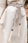 Unisex Gürtel "Vigga" mit Stickerei Natur
