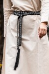 Unisex Gürtel "Vigga" mit Stickerei Schwarz