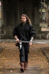 Schnürhemd "Dagwin" Schwarz S