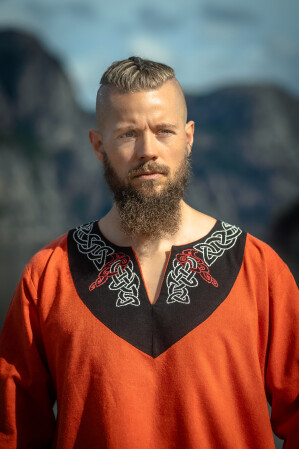 Wikinger Tunika Freydis Orange Unisex S/M