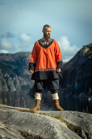 Wikinger Tunika Freydis Orange Unisex S/M