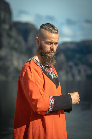 Wikinger Tunika Freydis Orange Unisex S/M