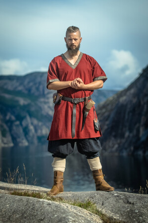 Tunique viking "Loki" Rouge M