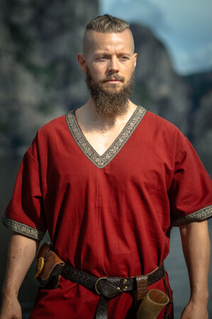 Tunique viking "Loki" Rouge M