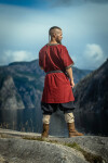 Wikinger Tunika kurzam "Loki" Rot S